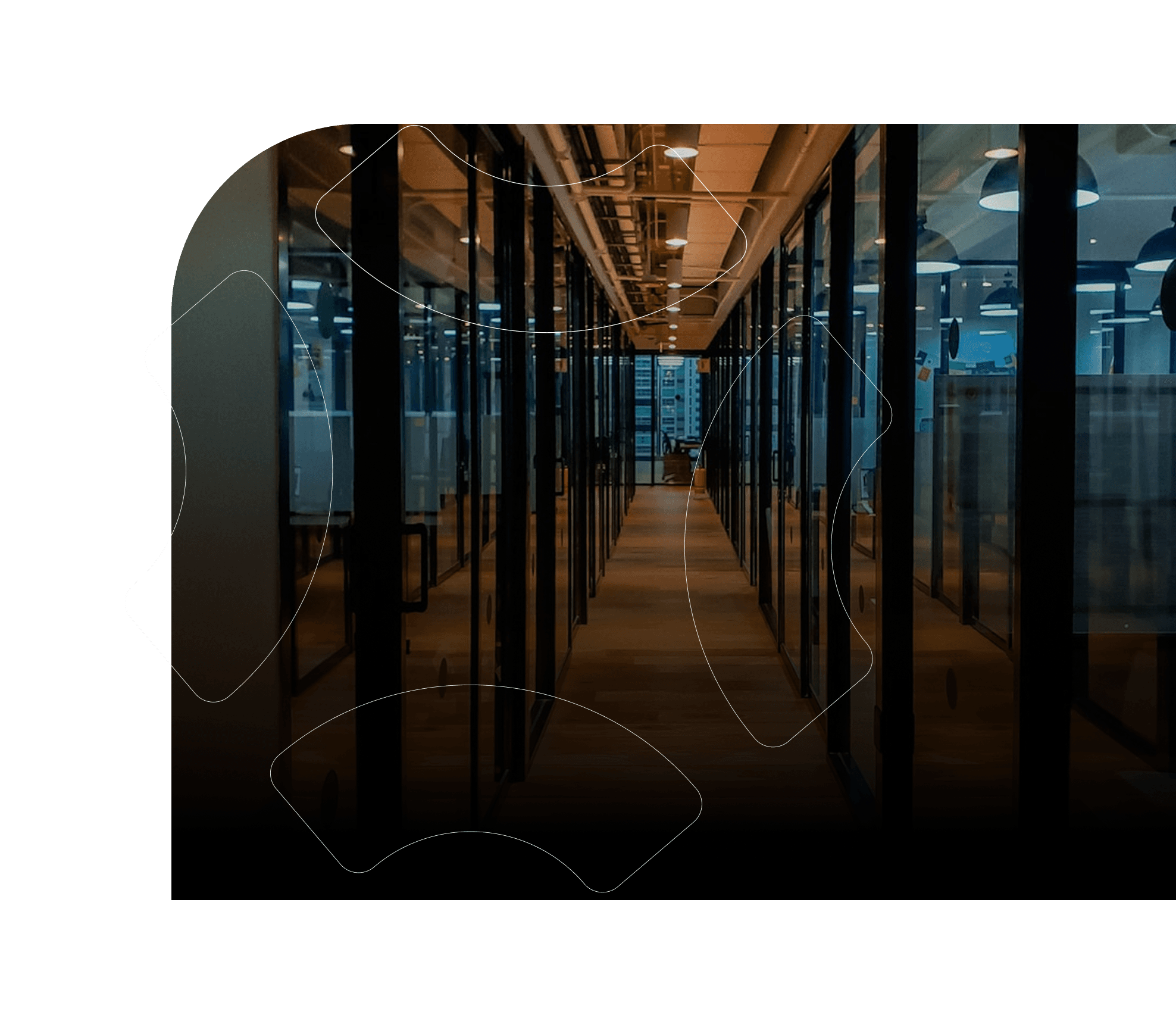 Data center corridor representing untracked carbon footprints