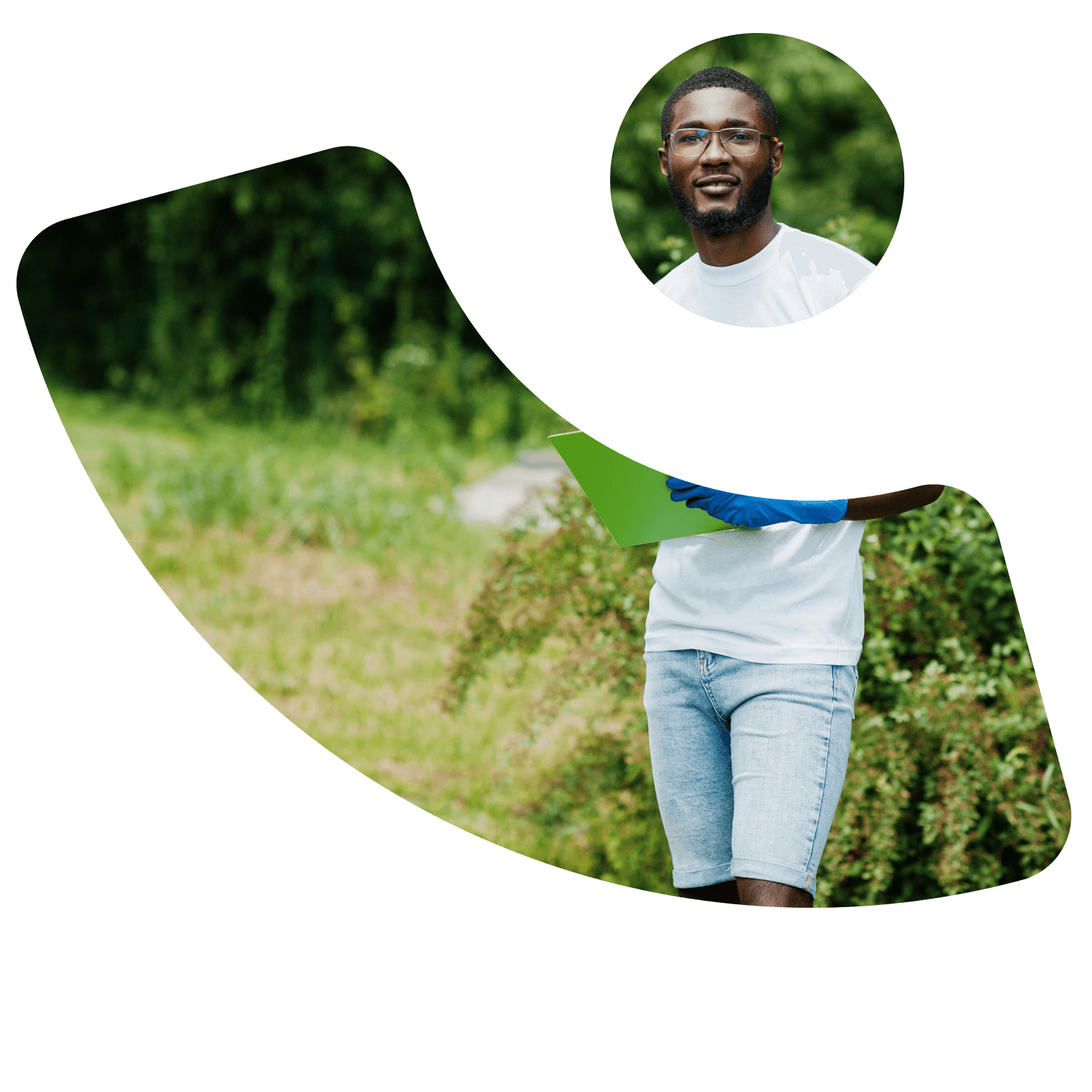 Field officer conducting an on-site ESG assessment